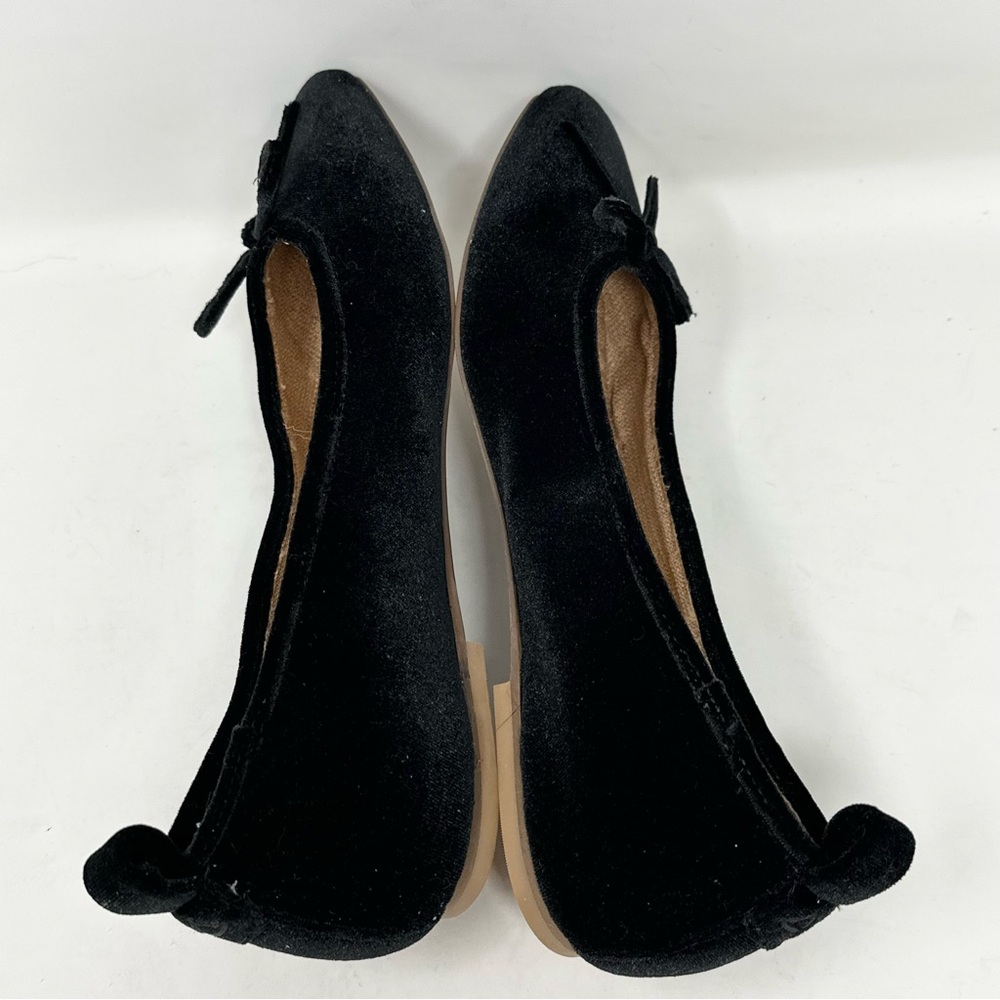 NEW Kelsi Dagger Frankie Black Velvet Square Toe Ballet Flat Womens 7.5 - Picture 8 of 8